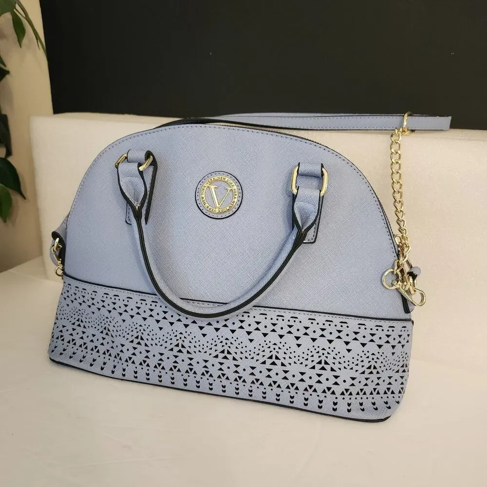 NWT Vera New York Satchel Crossbody Bag Style Dahlia 15.5 W 9.5